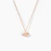 Collier Phibi Argent Rose Oxyde De Zirconium