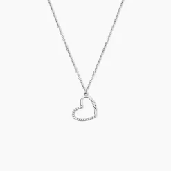 Collier Phila Argent Blanc Oxyde De Zirconium