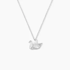 Collier Pila Argent Blanc