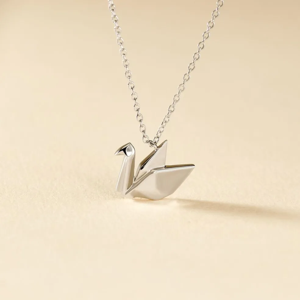 Collier Pila Argent Blanc