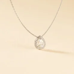 Collier Pilar Argent Blanc Oxyde De Zirconium