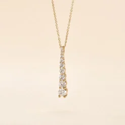 Collier Plaqué Or Beisiris Oxydes De Zirconium