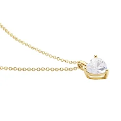 Collier Plaqué Or Caner Oxydes De Zirconium