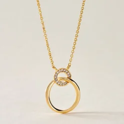 Collier Plaqué Or Essia Oxydes De Zirconium