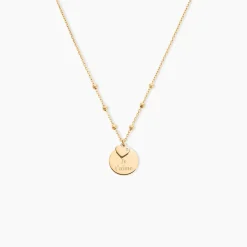 Collier Plaqué Or Fulvian Oxyde De Zirconium