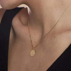 Collier Plaqué Or Fulvian Oxyde De Zirconium