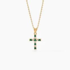 Collier Plaqué Or Gaea Pierre Synthétique