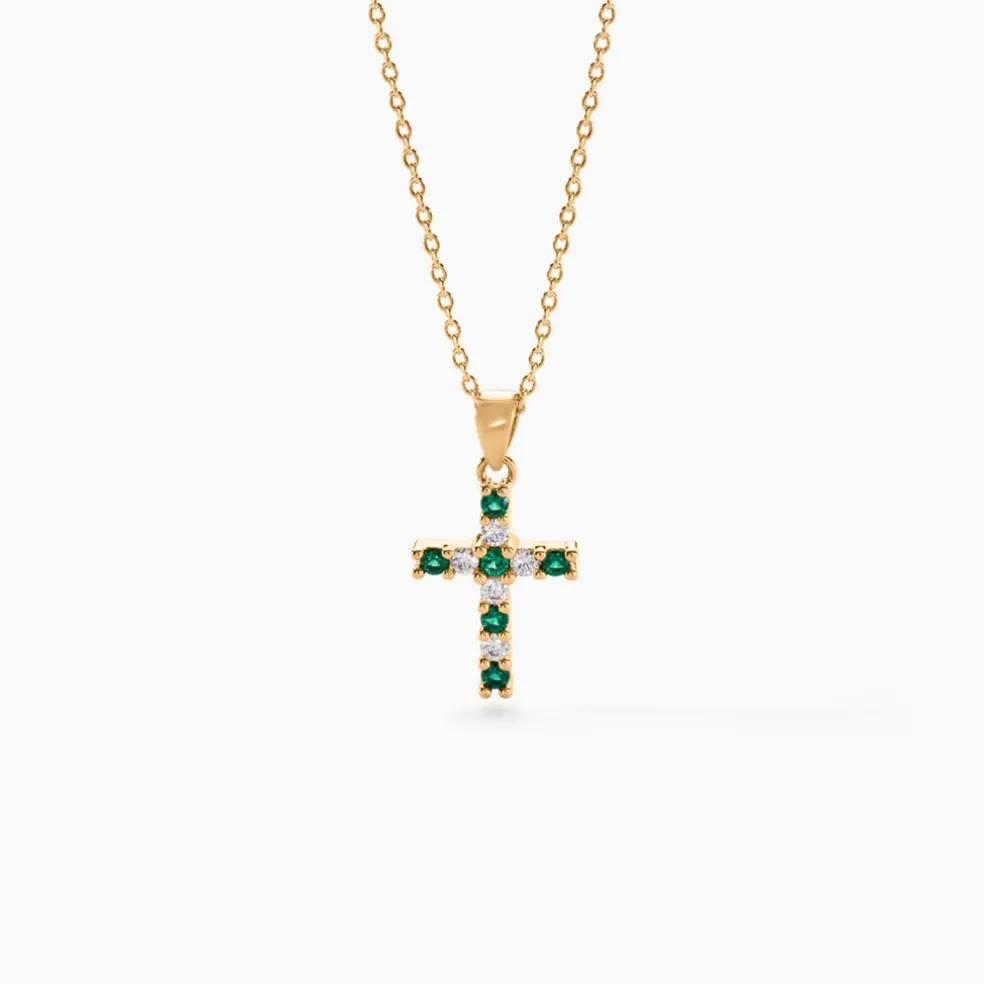 Collier Plaqué Or Gaea Pierre Synthétique