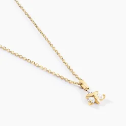 Collier Plaqué Or Jacinth Oxyde De Zirconium