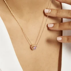 Collier Plaqué Or Jaune Alais Oxyde De Zirconium