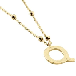 Collier Plaqué Or Jaune Lettra