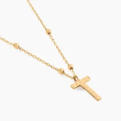 Collier Plaqué Or Jaune Lettra