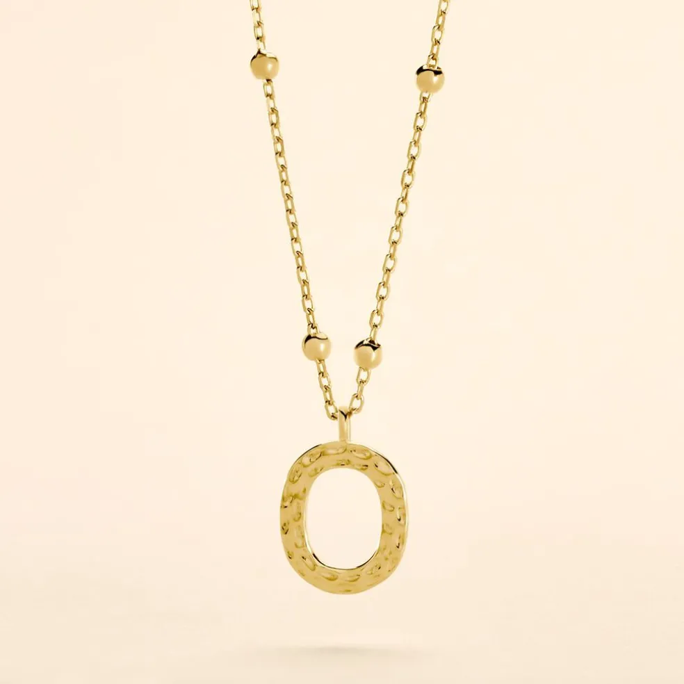 Collier Plaqué Or Jaune Lettra