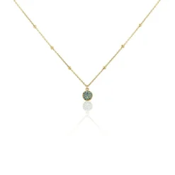 Collier Plaqué Or Jaune Mikayla Oxydes De Zirconium