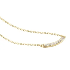 Collier Plaqué Or Kumb Oxydes De Zirconium