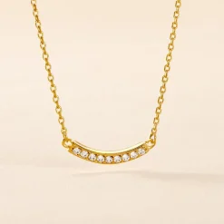 Collier Plaqué Or Kumb Oxydes De Zirconium