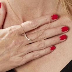 Collier Plaqué Or Kumb Oxydes De Zirconium