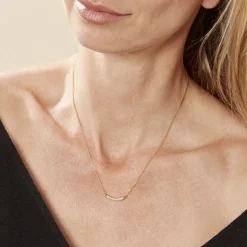 Collier Plaqué Or Kumb Oxydes De Zirconium