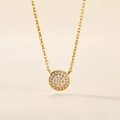 Collier Plaqué Or Larraso Oxydes De Zirconium