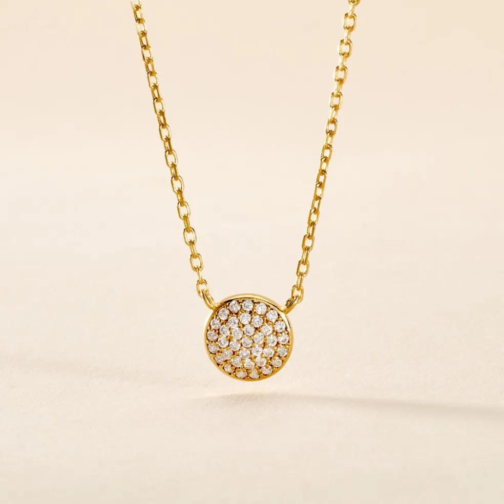 Collier Plaqué Or Larraso Oxydes De Zirconium