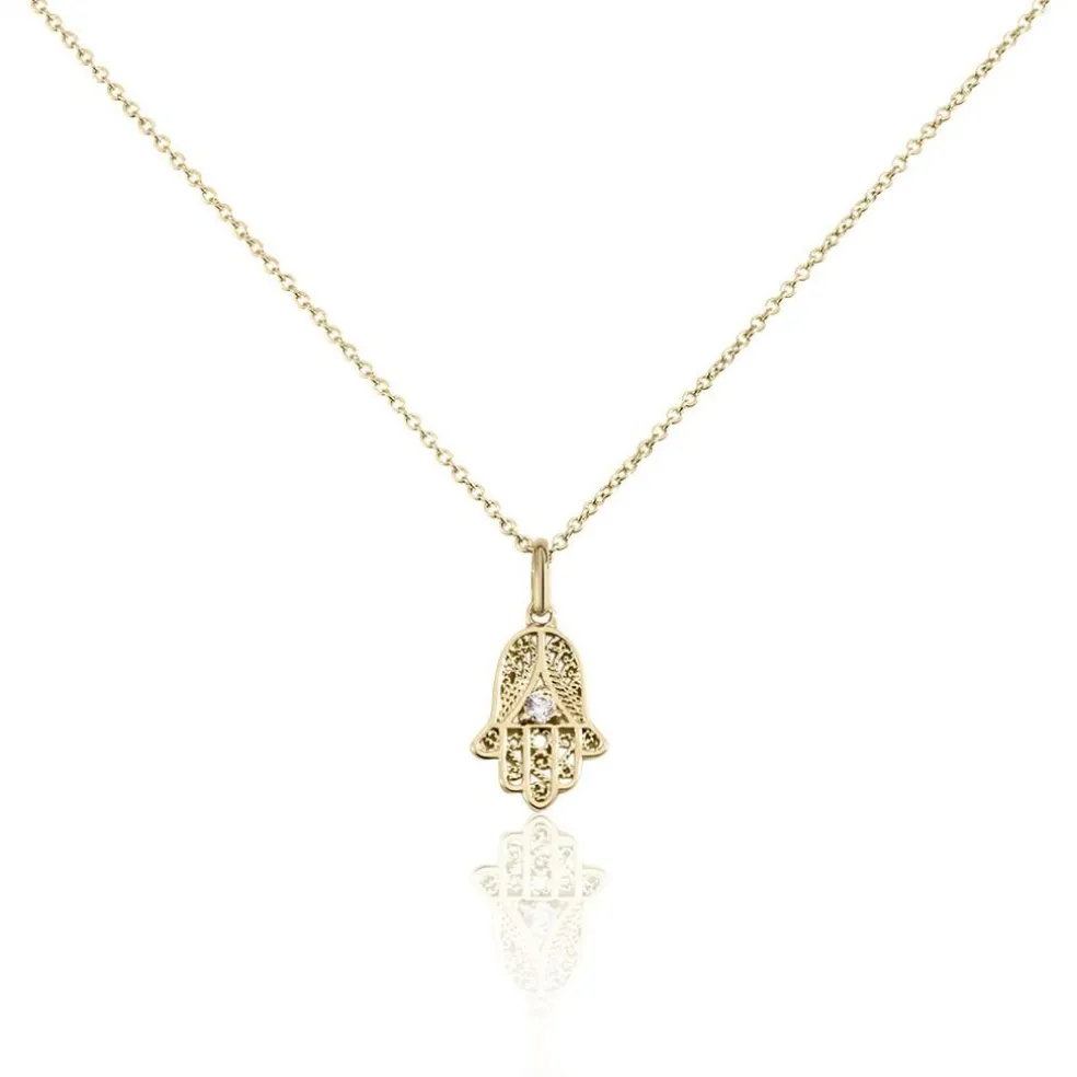 Collier Plaqué Or Stijn Oxyde De Zirconium