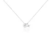 Collier Pluton Argent Blanc Oxyde De Zirconium