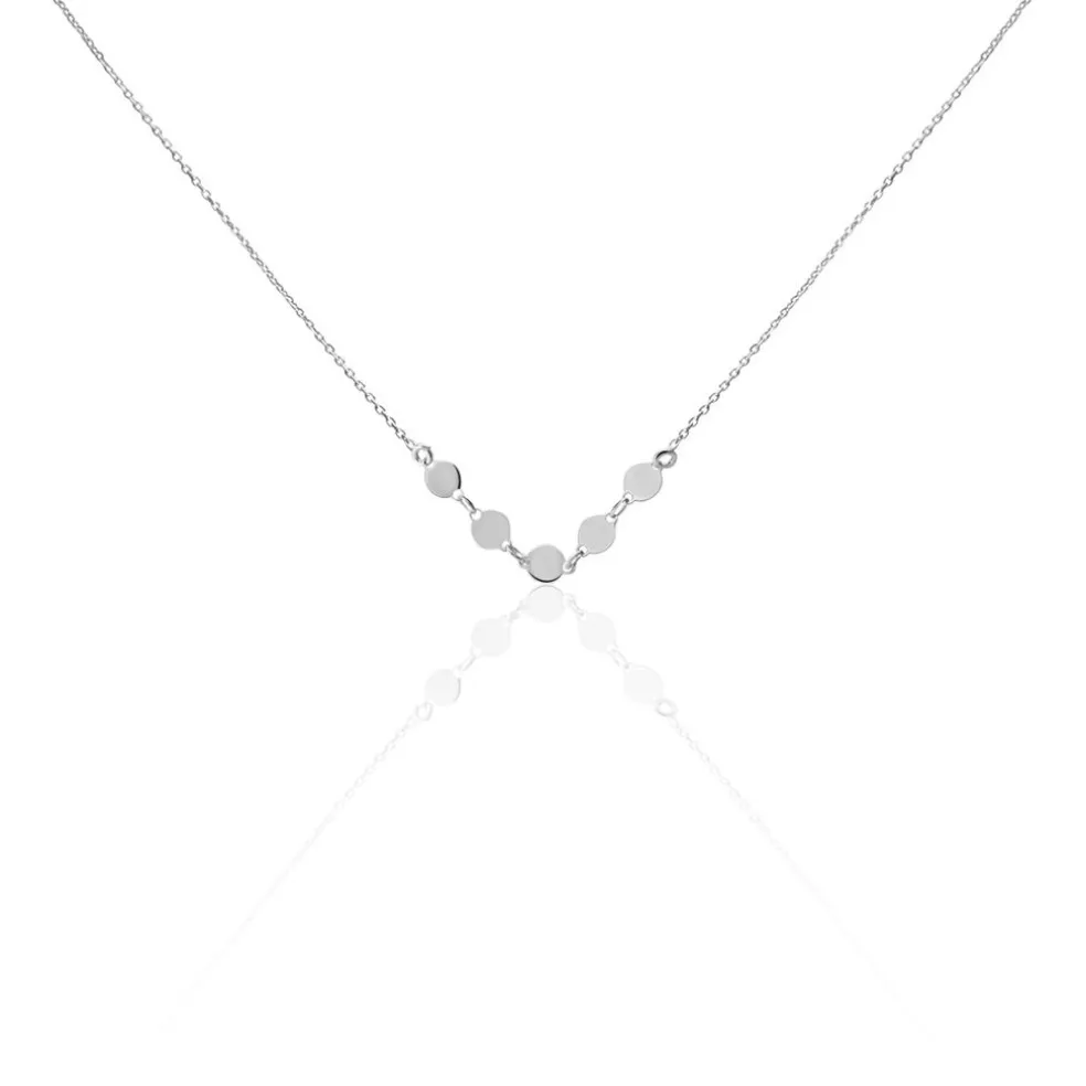 Collier Poenui Argent Blanc