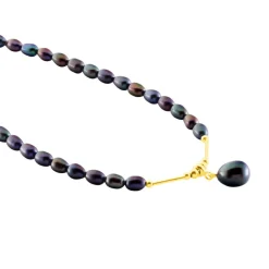 Collier Poire Or Jaune Perle De Culture