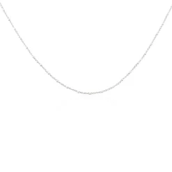 Collier Polka Argent Blanc