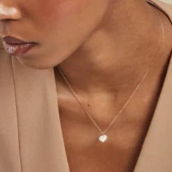 Collier Promesse Pour L'eternite Or Jaune Diamant