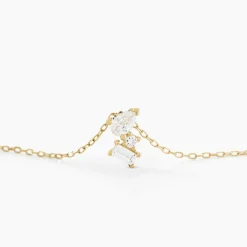 Collier Ptolema Or Jaune Diamant Synthétique