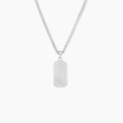 Collier Pulse Argent Blanc