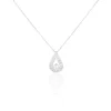Collier Purete Or Blanc Diamant