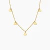 Collier Querida Pampilles Acier Jaune