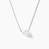 Collier Rada Maille Venitienne Argent Blanc Perle De Culture