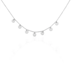 Collier Ragavi Argent Blanc