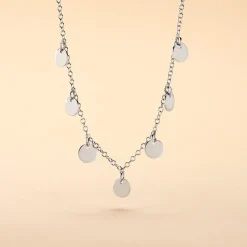 Collier Ragavi Argent Blanc