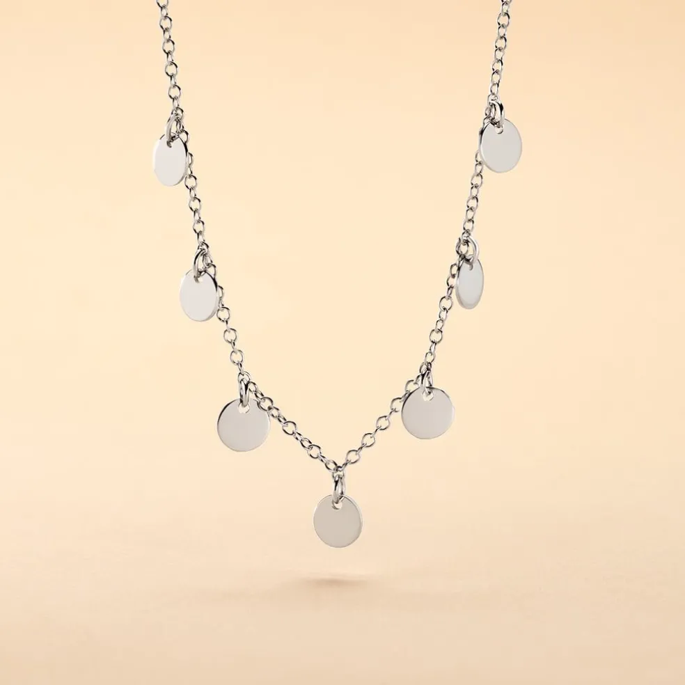 Collier Ragavi Argent Blanc