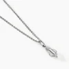 Collier Raven Argent Blanc