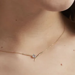 Collier Renaldine Or Jaune Topaze