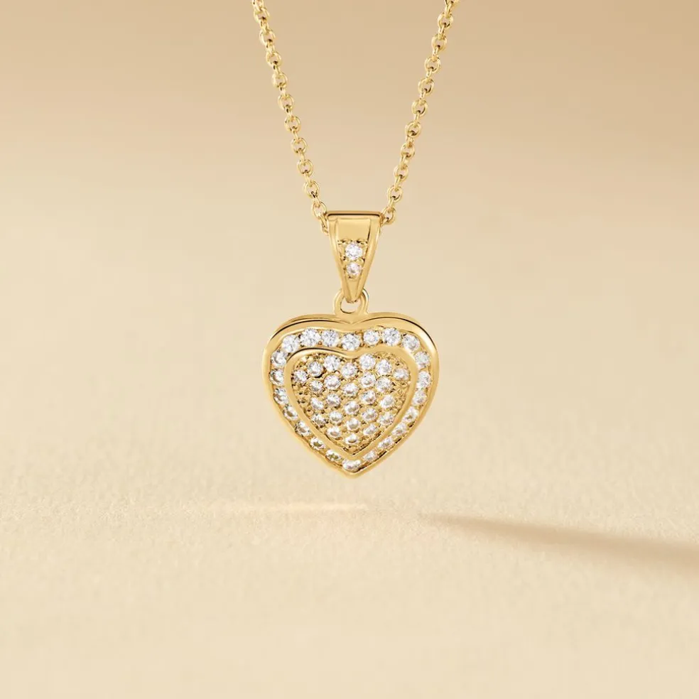 Collier Rhadijaae Plaqué Or Jaune Oxyde De Zirconium