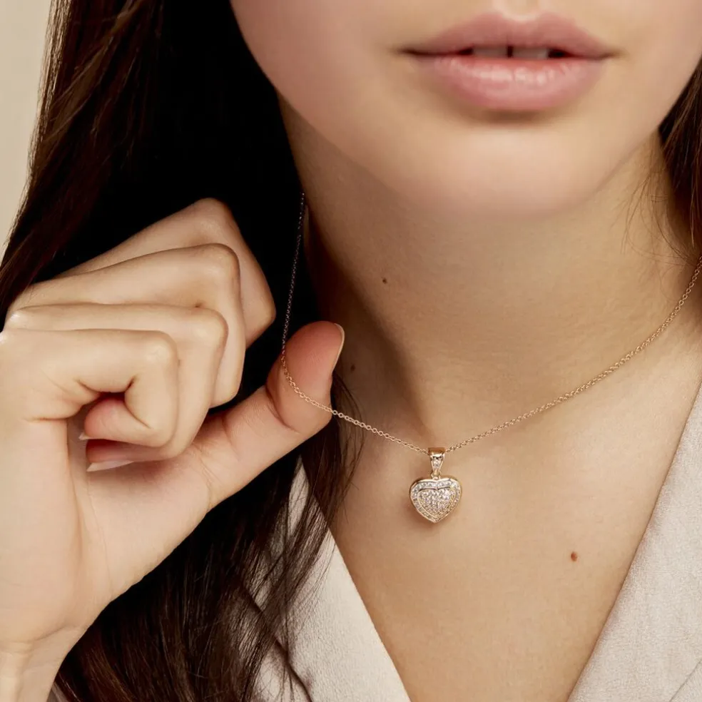 Collier Rhadijaae Plaqué Or Jaune Oxyde De Zirconium