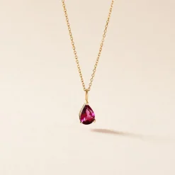 Collier Rhodolite Fever Or Jaune Rhodolite