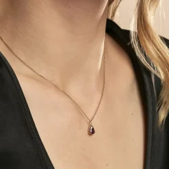 Collier Rhodolite Fever Or Jaune Rhodolite