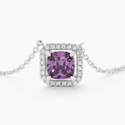 Collier Rio Argent Blanc Oxyde De Zirconium