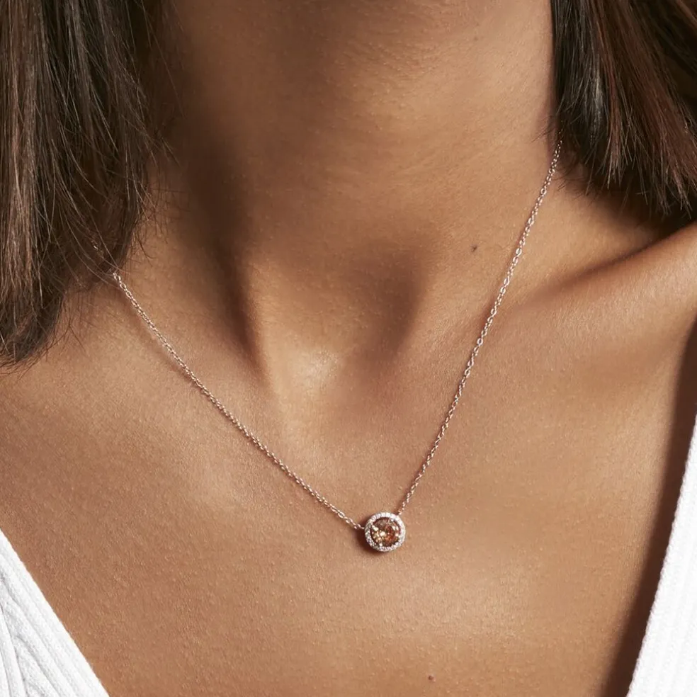 Collier Rio Copacabana Argent Rose Oxyde De Zirconium