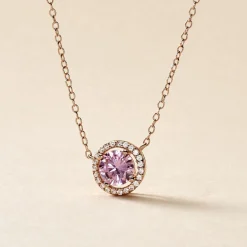 Collier Rio Copacabana Argent Rose Oxyde De Zirconium