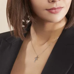 Collier Ritej Argent Blanc