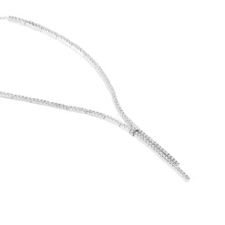 Collier River Or Blanc Diamant