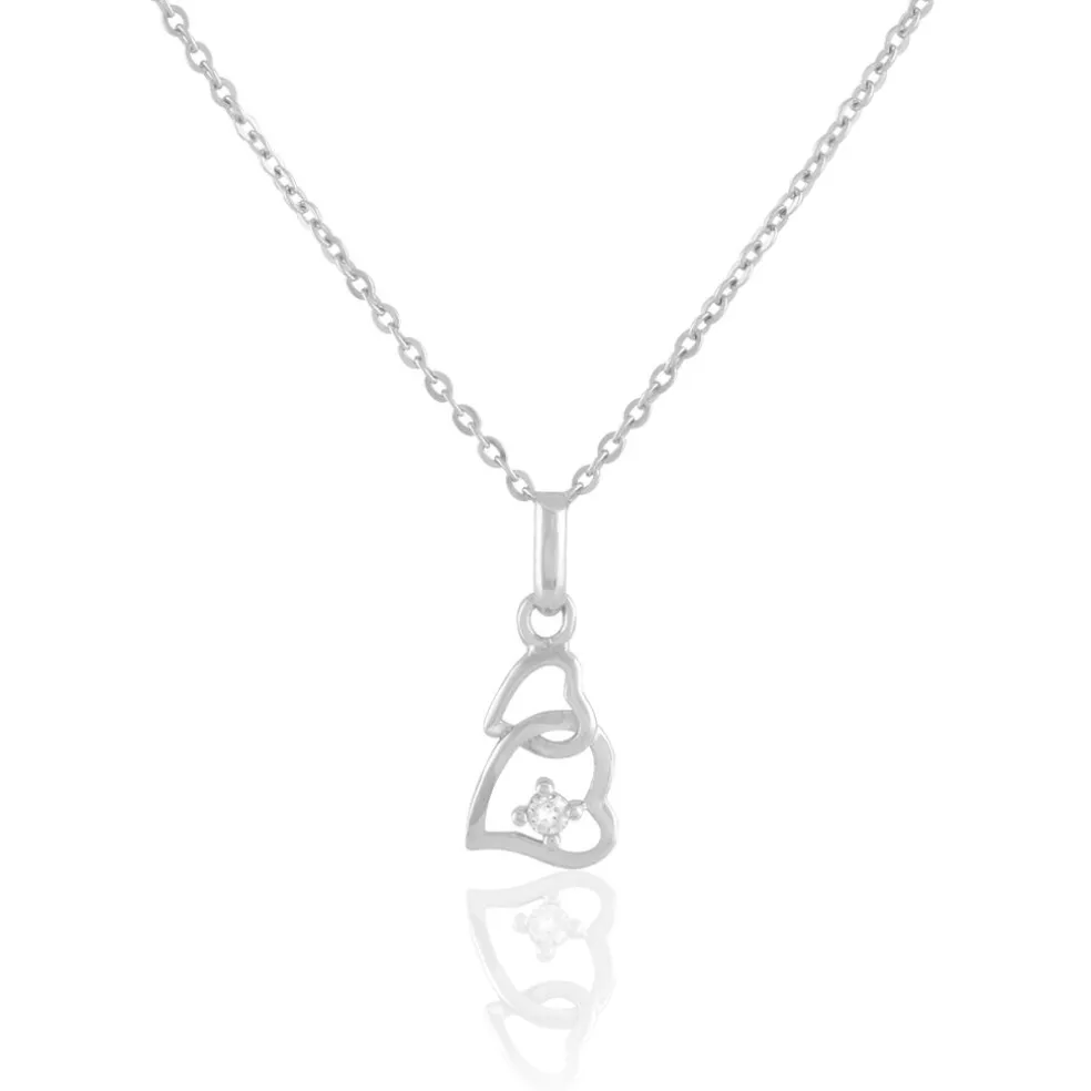 Collier Roma Argent Blanc Oxyde De Zirconium